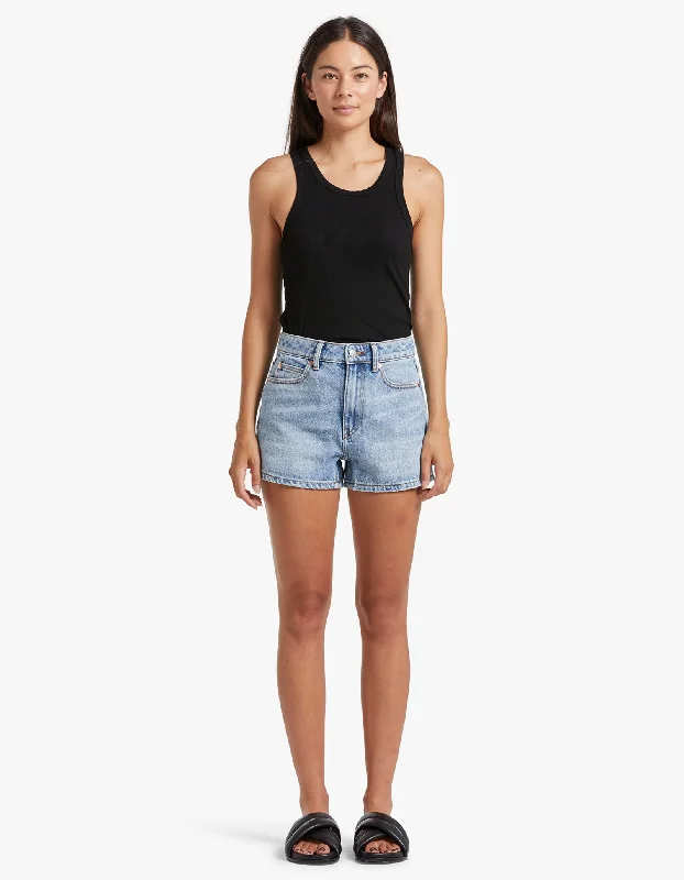 Shorty High Rise Short - Vintage Faded Indigo