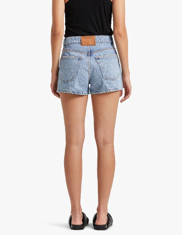 Shorty High Rise Short - Vintage Faded Indigo