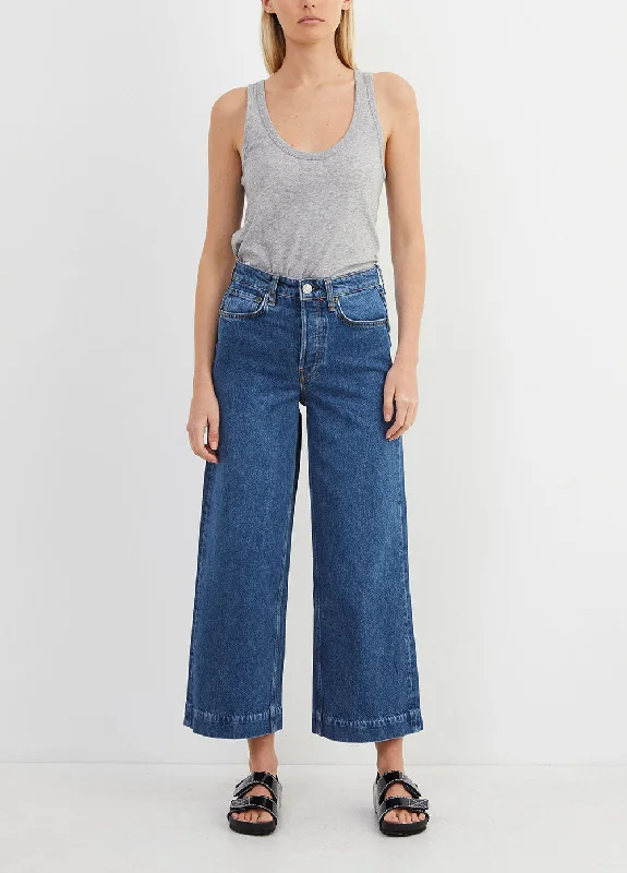 Maya High-Rise Ankle Wide-Leg Jeans