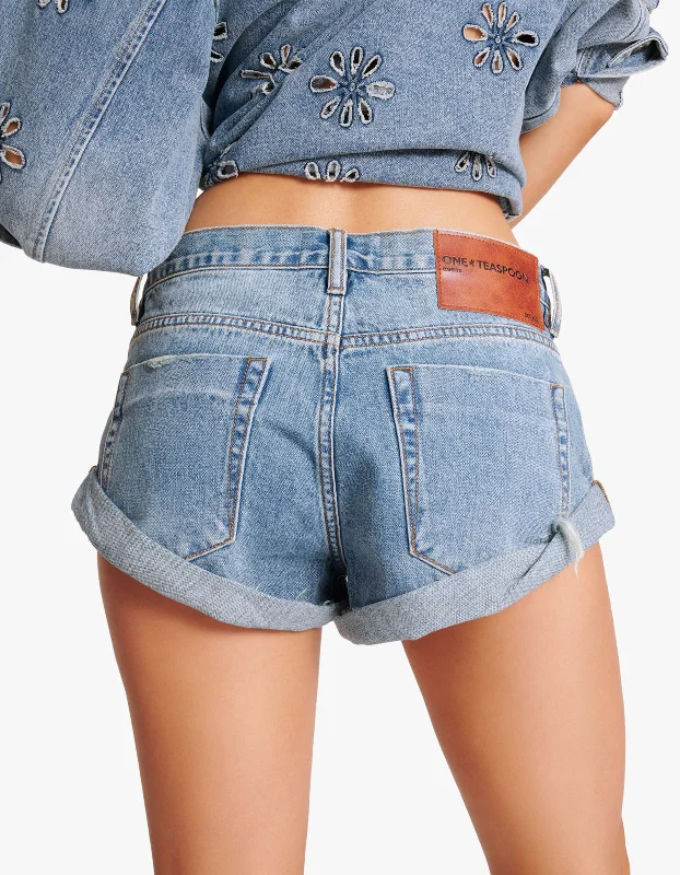 Bandits Low Waist Denim Short - Cobaine