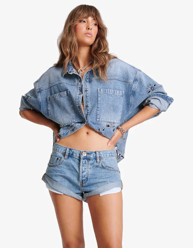 Bandits Low Waist Denim Short - Cobaine