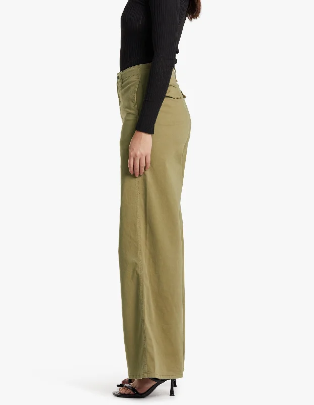 Sofie Wide Leg Chino - Khaki