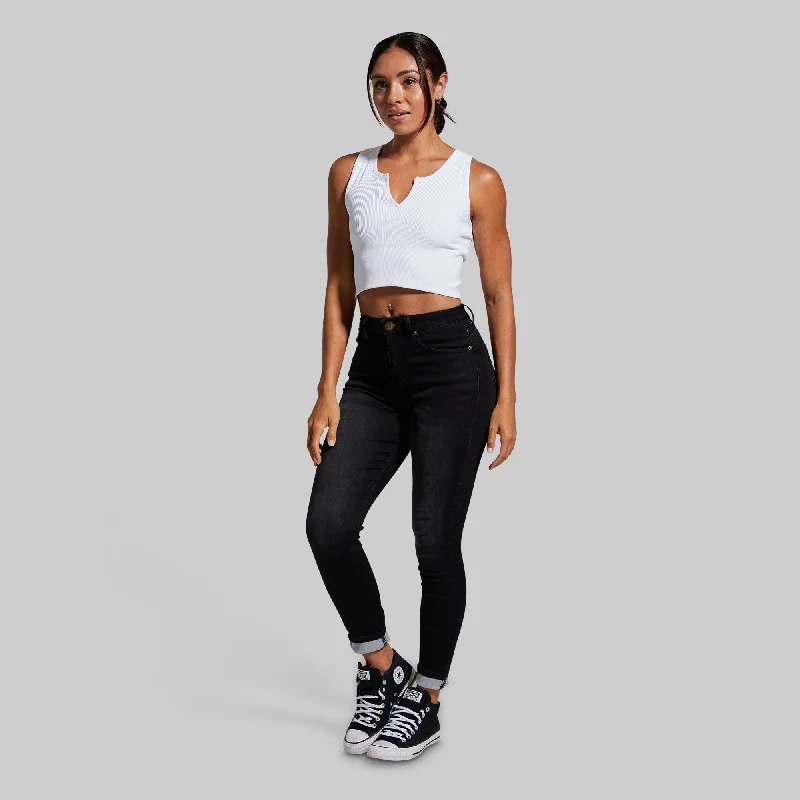 FLEX Stretchy High-Rise Skinny Jean (Black)