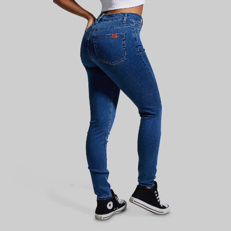 FLEX Stretchy High-Rise Skinny Jean (Mid Wash)