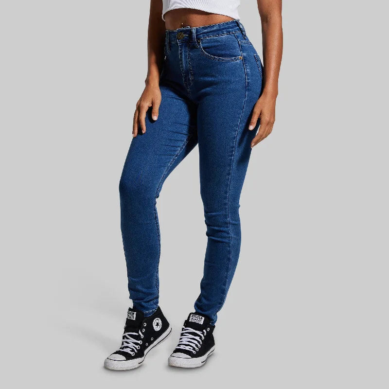 FLEX Stretchy High-Rise Skinny Jean (Mid Wash)