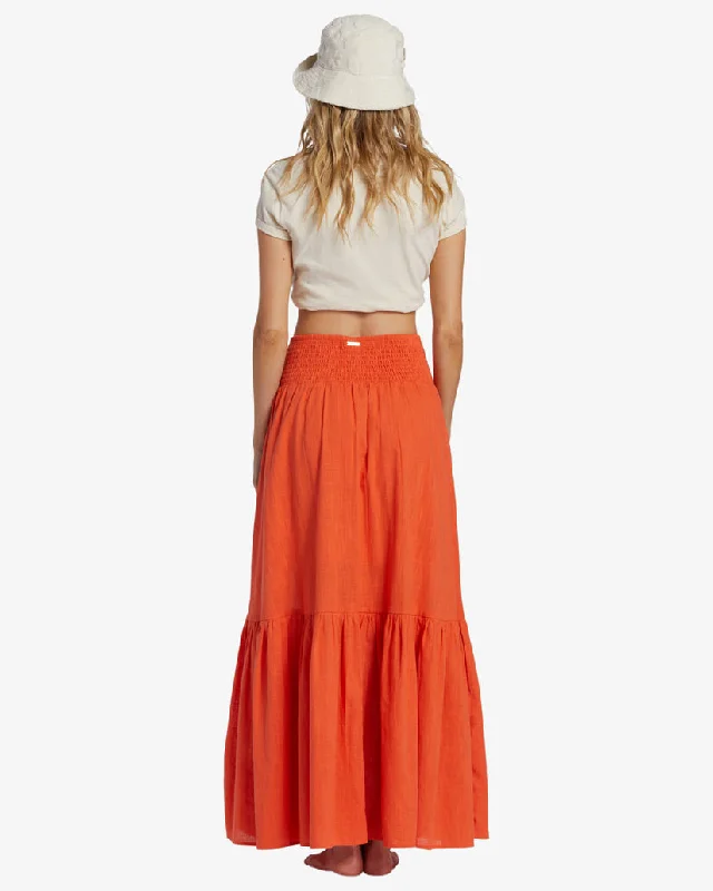 Billabong In The Palms Skirt-Coral Craze