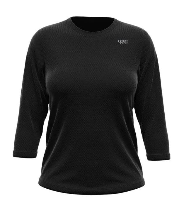 Traverse 3/4 Sleeve Jersey - Black - Women's