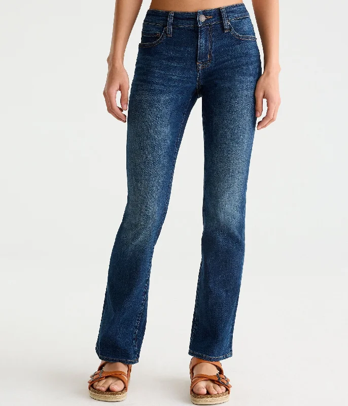 Aeropostale Womens Mid-Rise Bootcut Jean