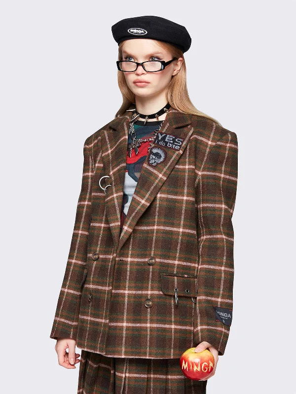 Audrey Plaid Blazer