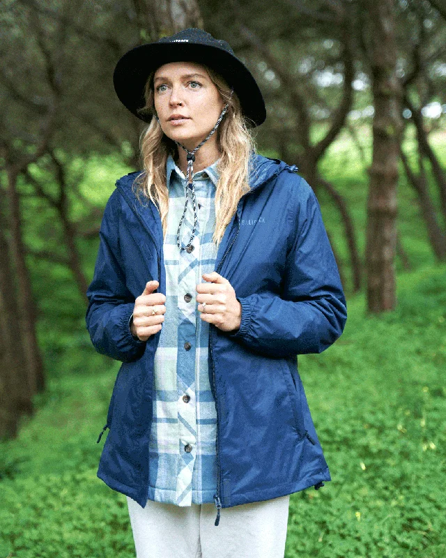 Cooper - Womens Packable Waterproof Jacket - Blue