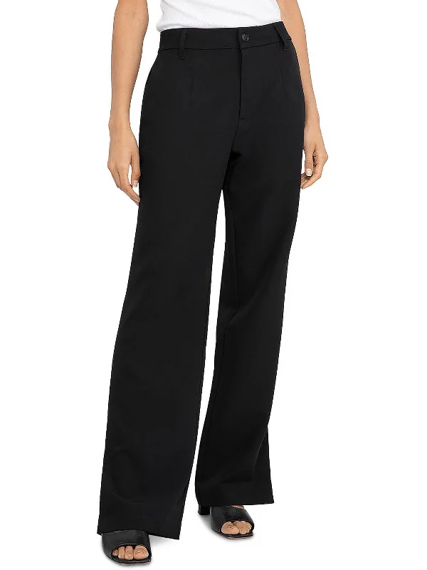 Noho Womens High Rise Straight Trouser Pants