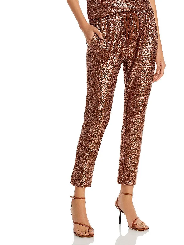 Oxford Womens Sequined Viscose Skinny Pants