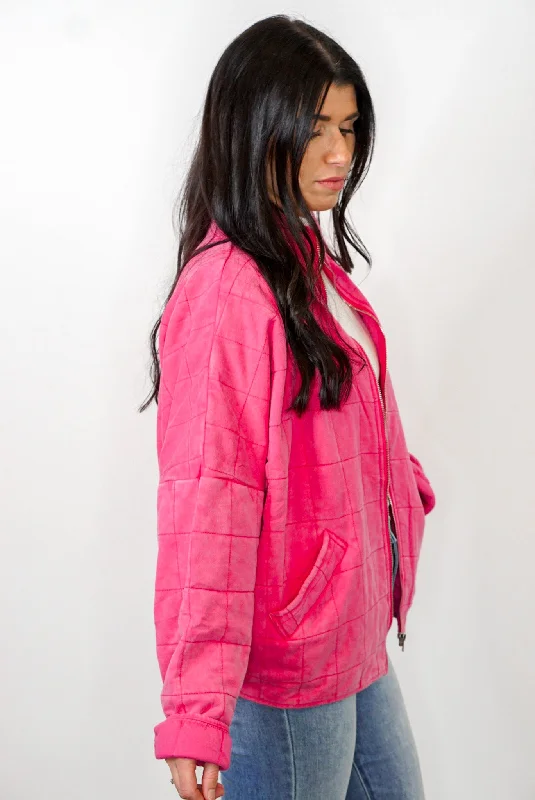 Quilted Comfort Soft Pink Jacket