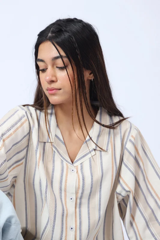 RELAXED FIT CROPPED SHIRT