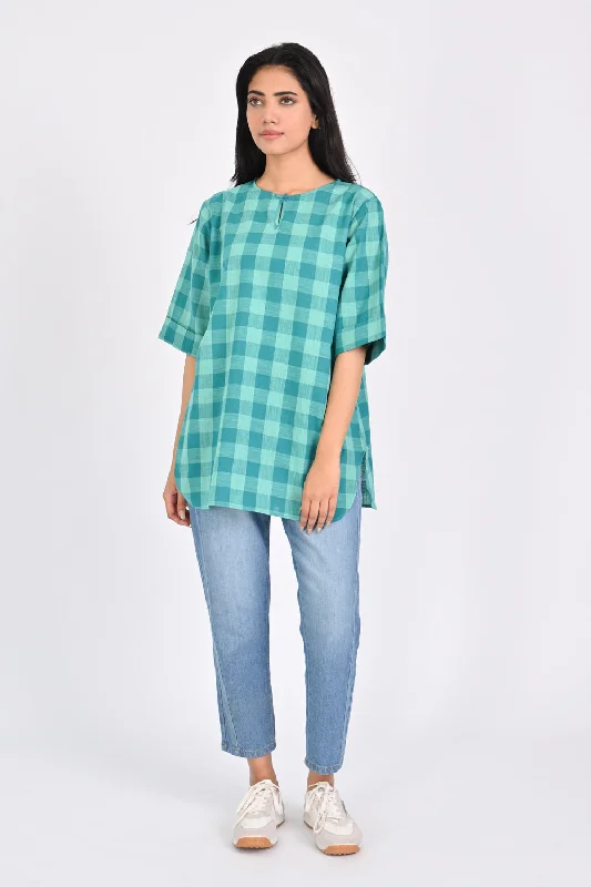 CHECKERED OVERSIZED SHIRT