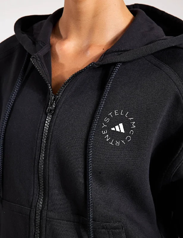 Full-Zip Hoodie - Black/White