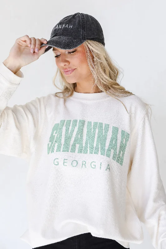 Savannah Corded Sweatshirt