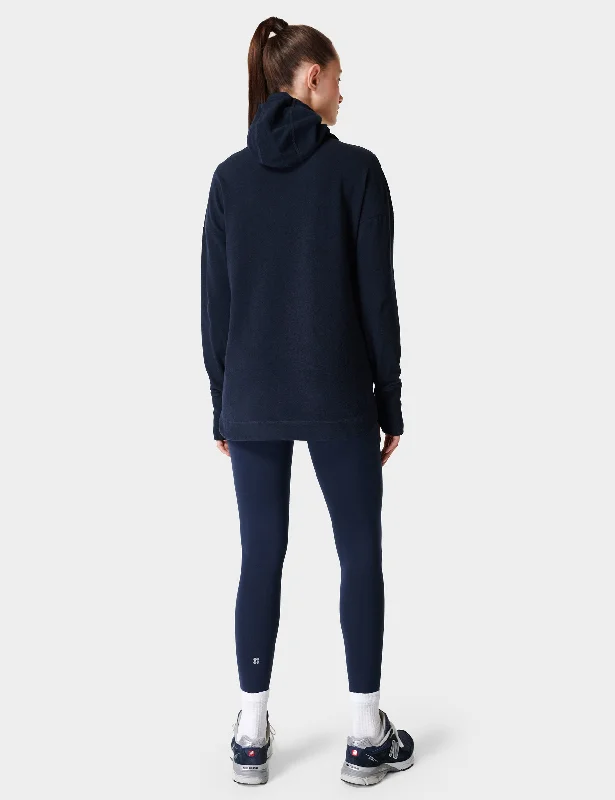 Escape Italian Fleece Hoody - Navy Blue