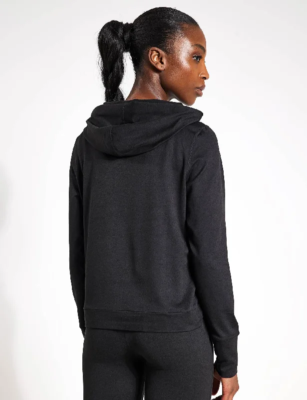 Halo Essential Hoodie - Black Heather