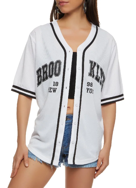 Mesh Brooklyn 1898 New York Baseball Jersey