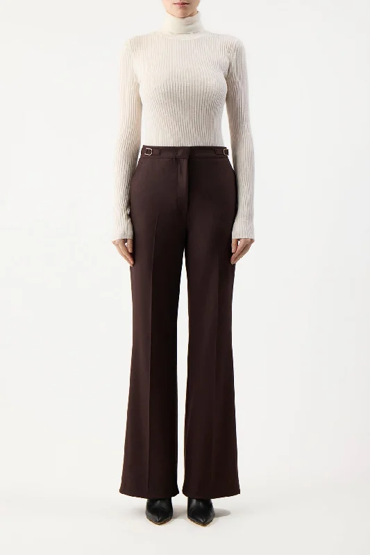 Peppe Knit Turtleneck in Ivory Cashmere Silk