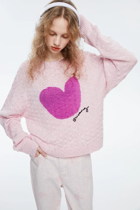 Watercolor Heart Cashmere Knit