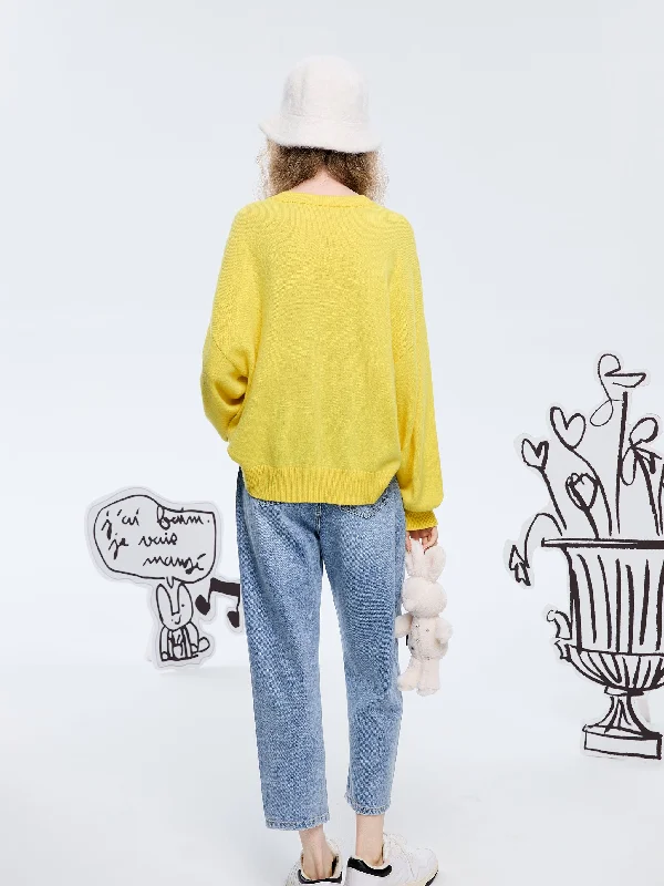 Wool Angel Crewneck Knit